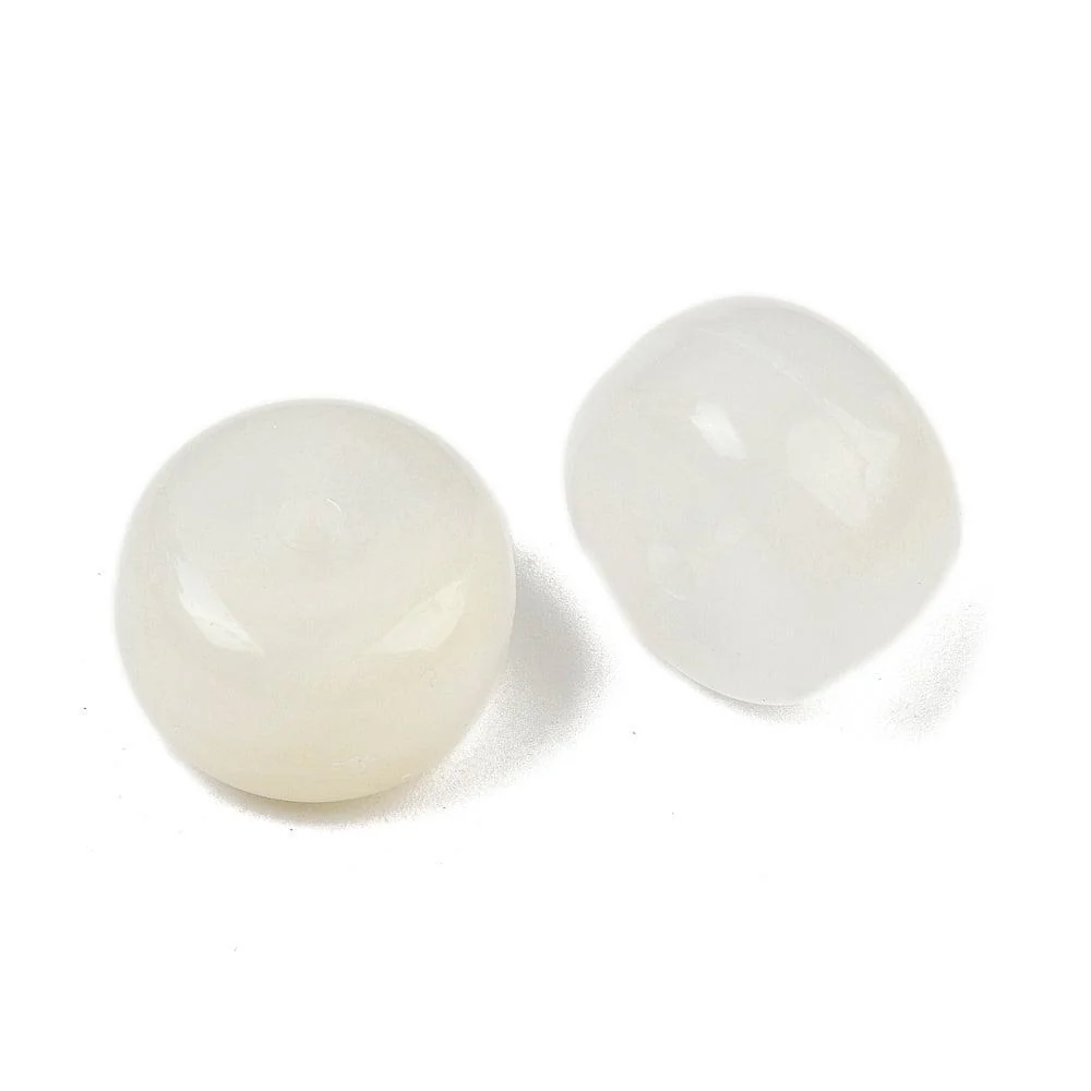 Acrylkralen Rondel Off White 14x9mm - per stuk - Image 2
