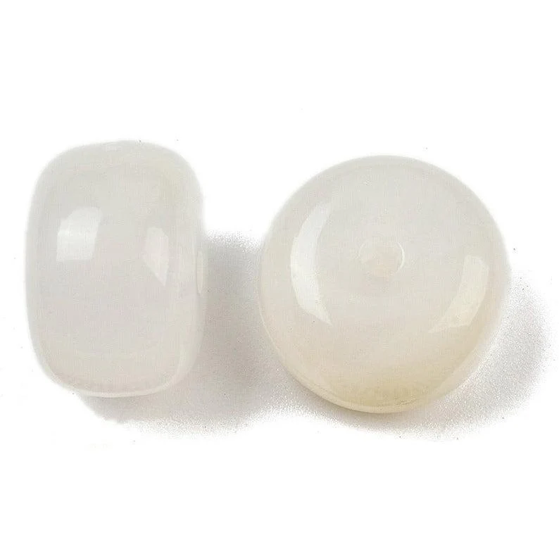 Acrylkralen Rondel Off White 14x9mm - per stuk - Image 3
