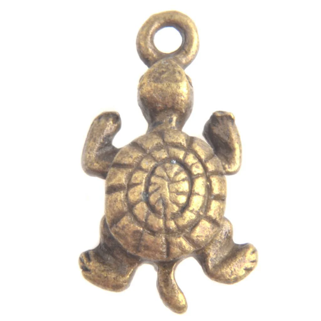 Bedel schildpad Brons 19x10mm - 4 stuks