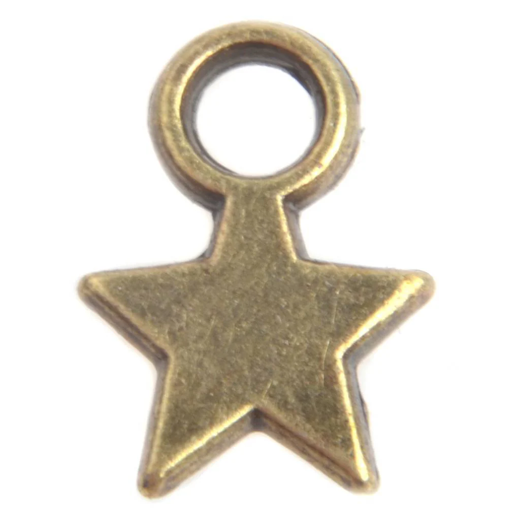 Bedel sterretje Brons 10x8mm - 8 stuks