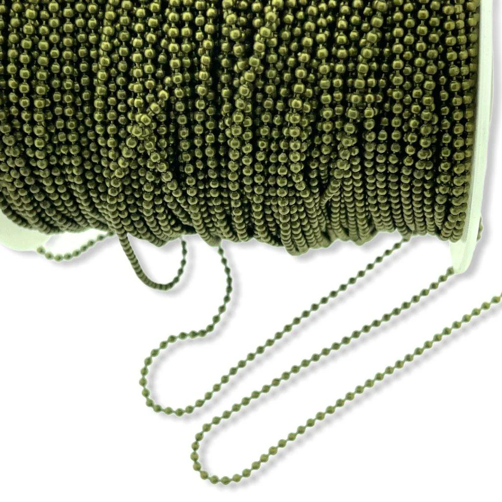 Ballchain brons 2,4mm - Per meter - Image 2