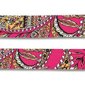 Bandana bloem magenta 4cm - per 1,5 meter