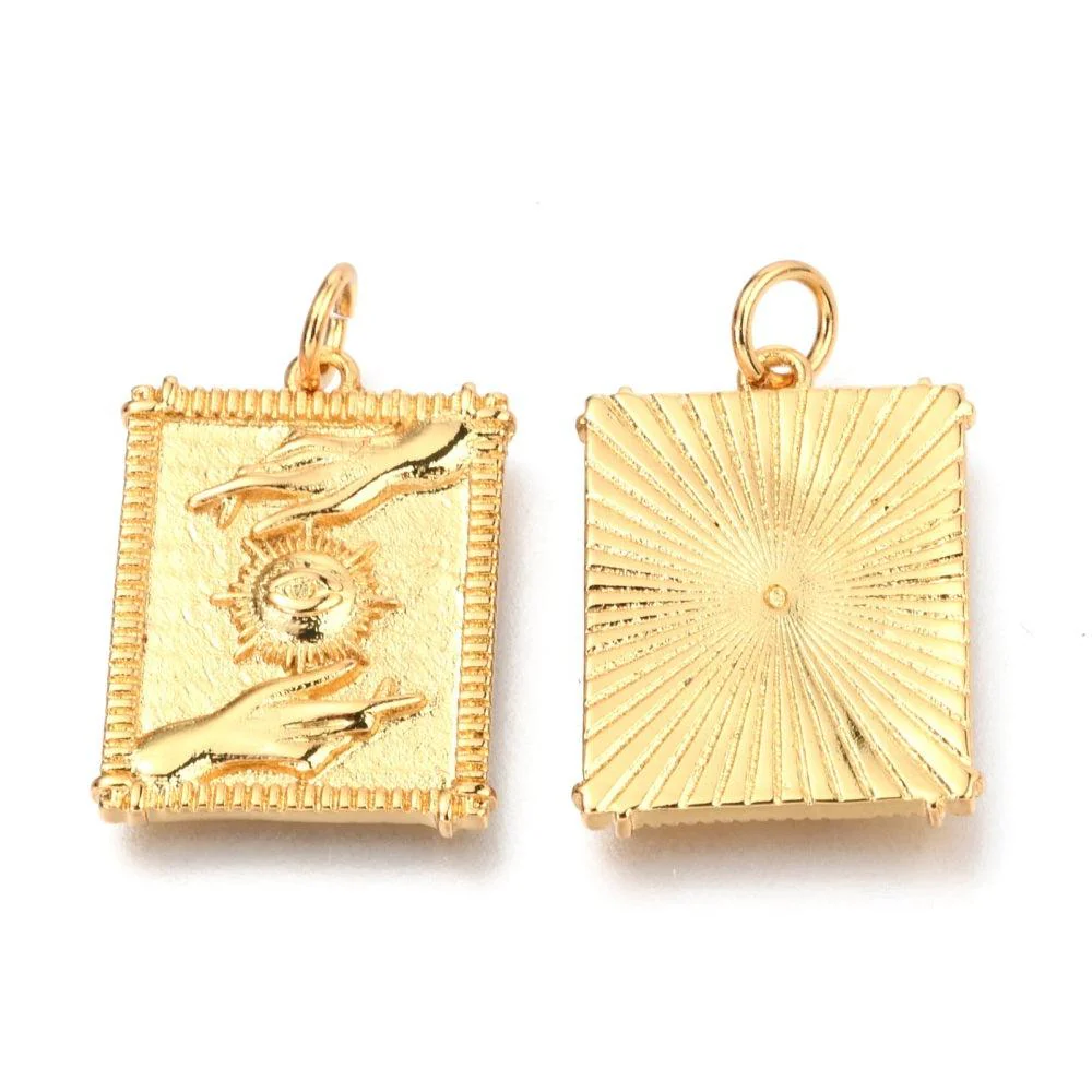 Bedel 18K goud hand/sun 20.5x15x2mm