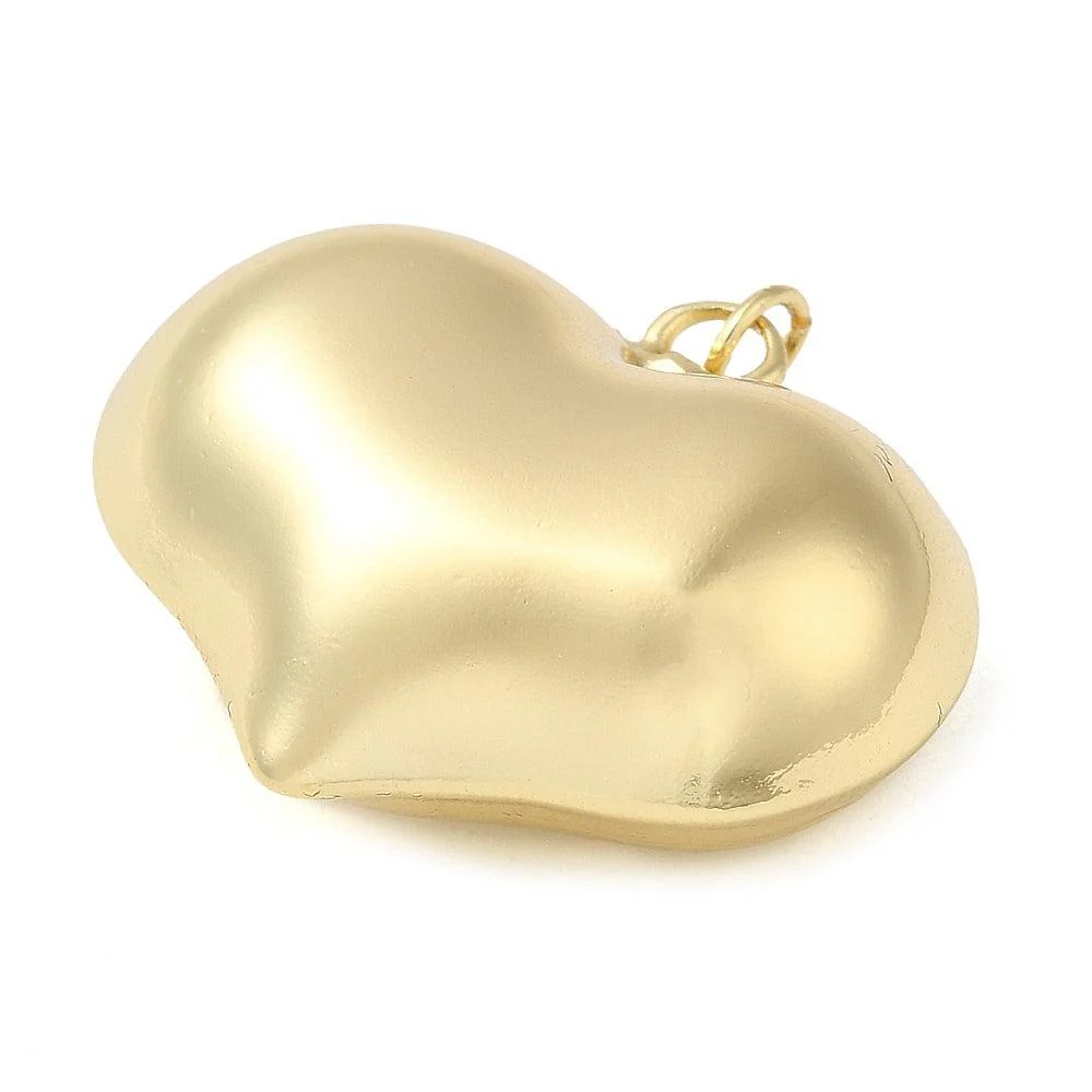 Bedel 18k brass goud hart 26mm -per stuk - Image 2