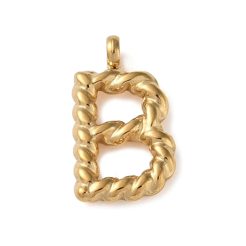 Bedel goud Stainless steel alfabet "kies je letter" 15mm - Image 10