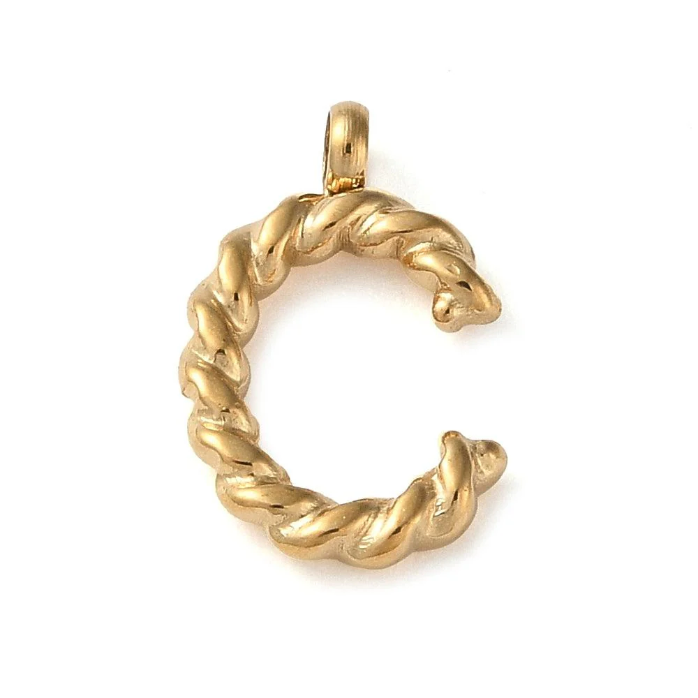 Bedel goud Stainless steel alfabet "kies je letter" 15mm - Image 11