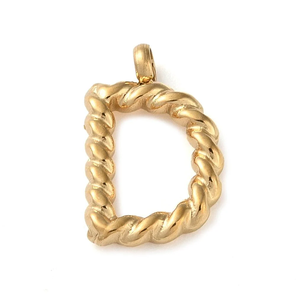 Bedel goud Stainless steel alfabet "kies je letter" 15mm - Image 12