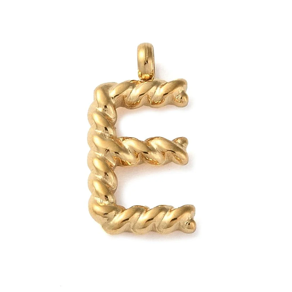 Bedel goud Stainless steel alfabet "kies je letter" 15mm - Image 13