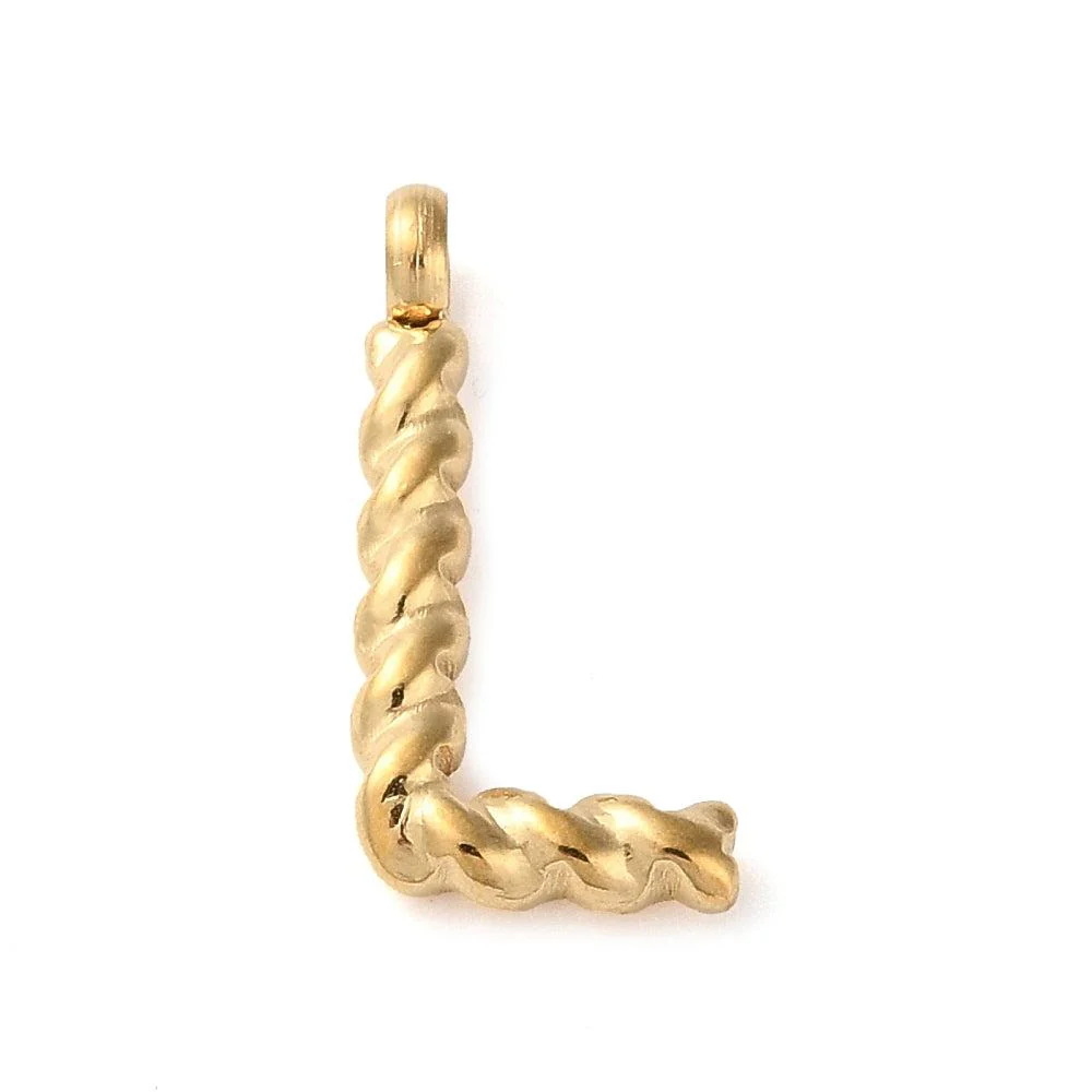 Bedel goud Stainless steel alfabet "kies je letter" 15mm - Image 14