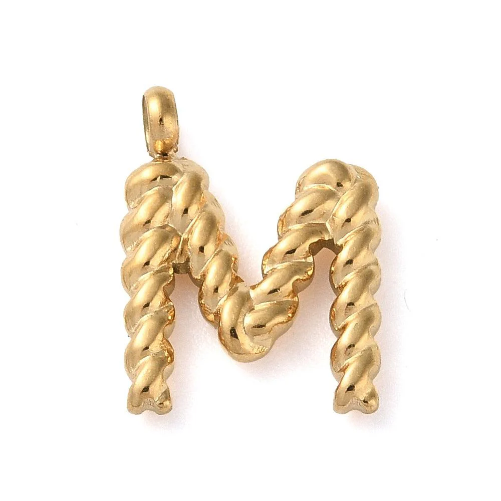 Bedel goud Stainless steel alfabet "kies je letter" 15mm - Image 15