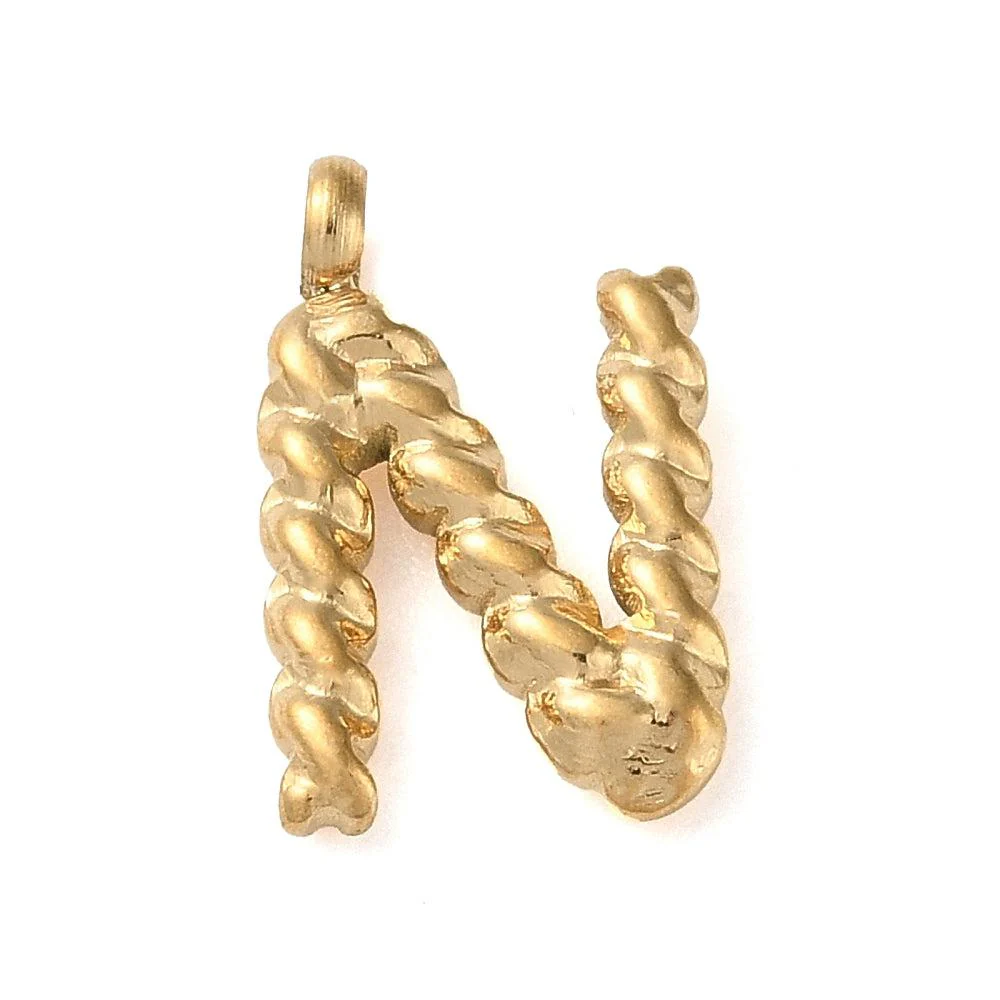 Bedel goud Stainless steel alfabet "kies je letter" 15mm - Image 16