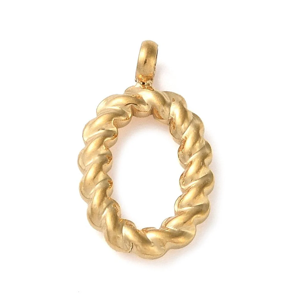 Bedel goud Stainless steel alfabet "kies je letter" 15mm - Image 17