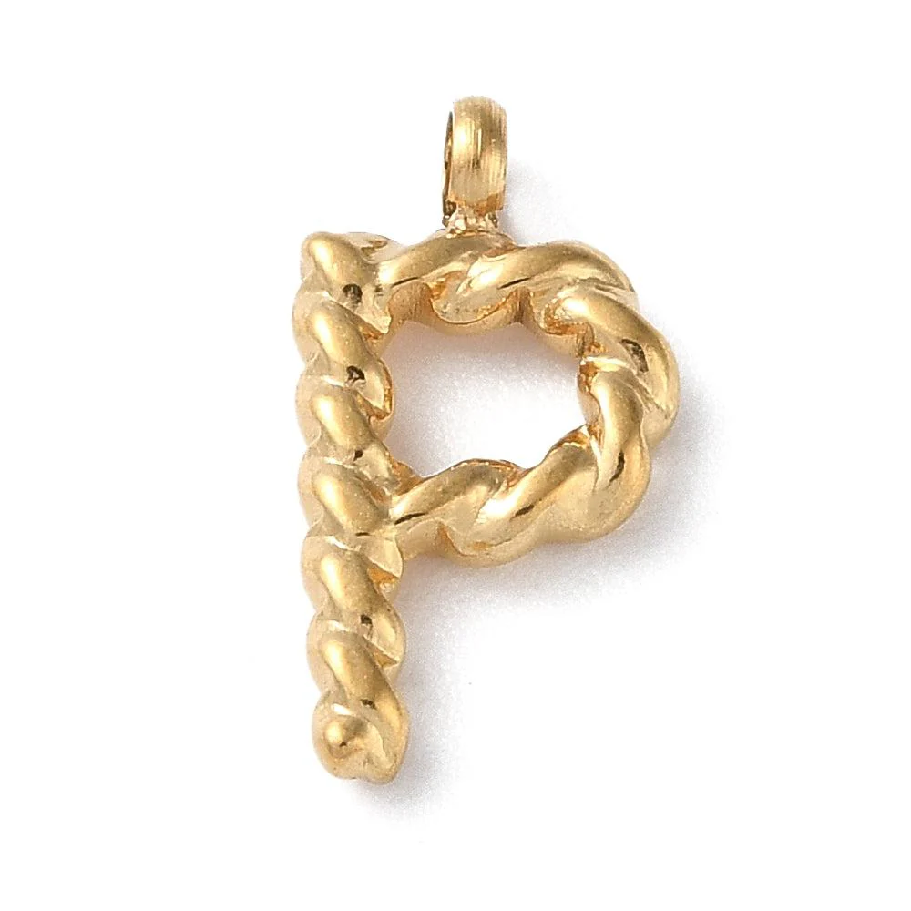 Bedel goud Stainless steel alfabet "kies je letter" 15mm - Image 18