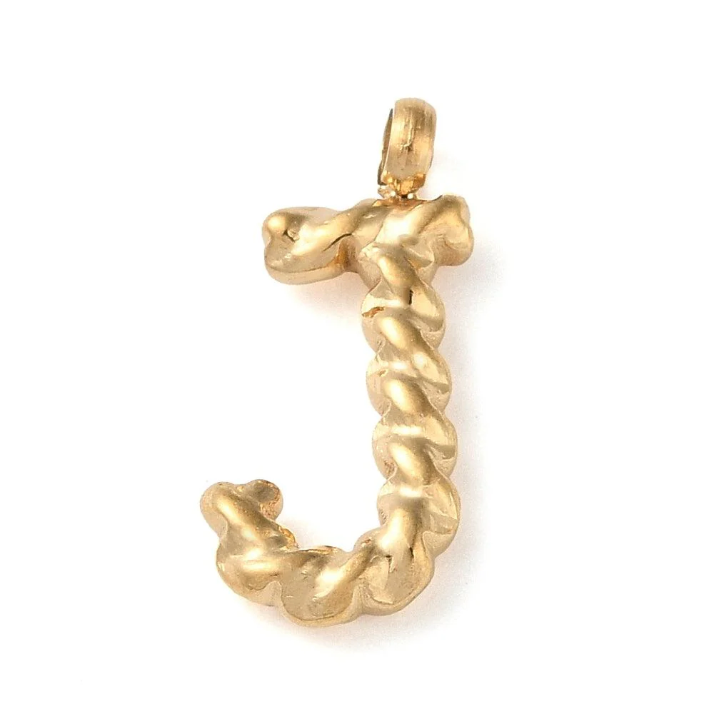 Bedel goud Stainless steel alfabet "kies je letter" 15mm - Image 2