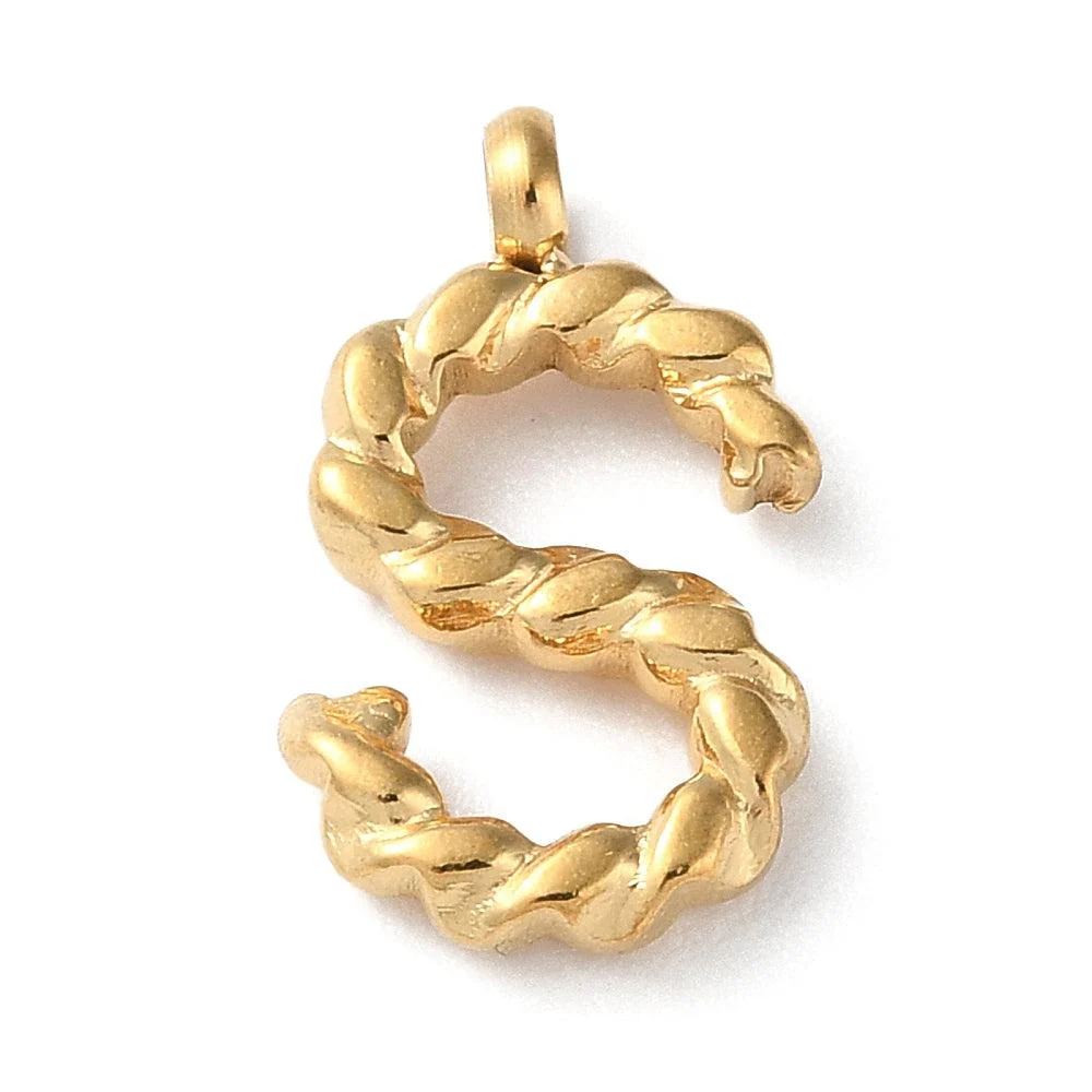 Bedel goud Stainless steel alfabet "kies je letter" 15mm - Image 20