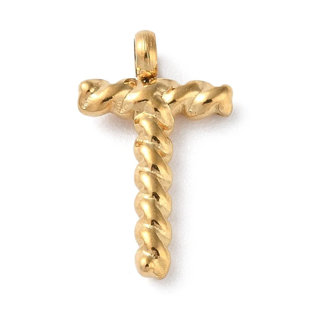 Bedel goud Stainless steel alfabet "kies je letter" 15mm - Image 21