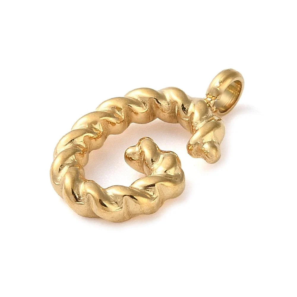 Bedel goud Stainless steel alfabet "kies je letter" 15mm - Image 5
