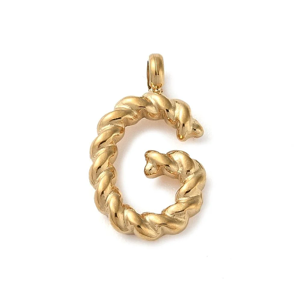 Bedel goud Stainless steel alfabet "kies je letter" 15mm - Image 6