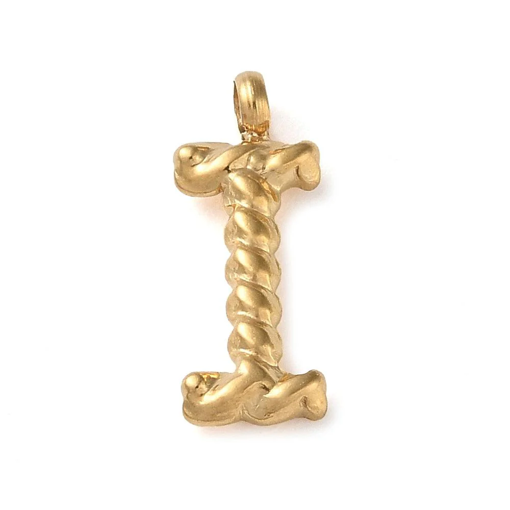 Bedel goud Stainless steel alfabet "kies je letter" 15mm - Image 8