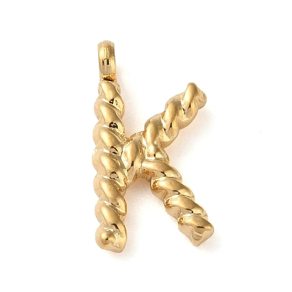 Bedel goud Stainless steel alfabet "kies je letter" 15mm - Image 9