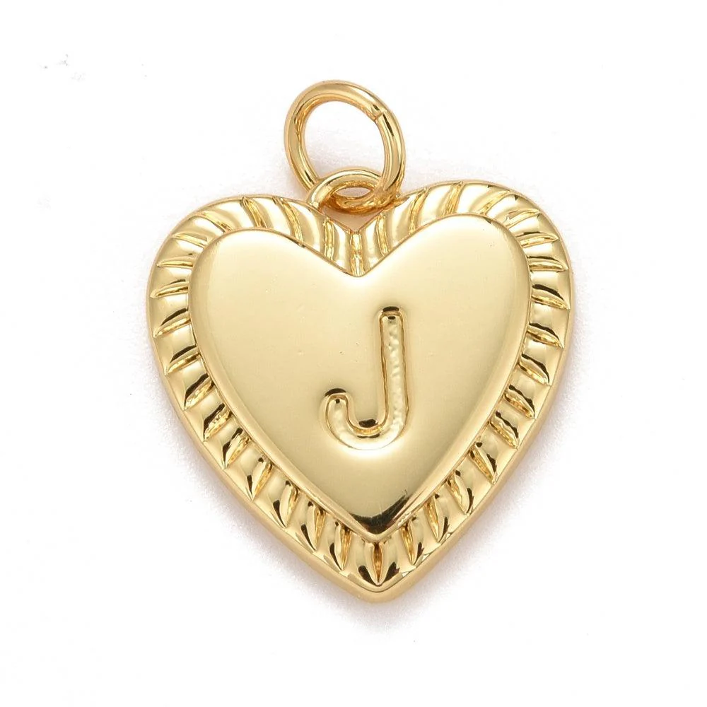 Bedel 18K goud alfabet "kies je letter" letter hartje 16mm - Image 12