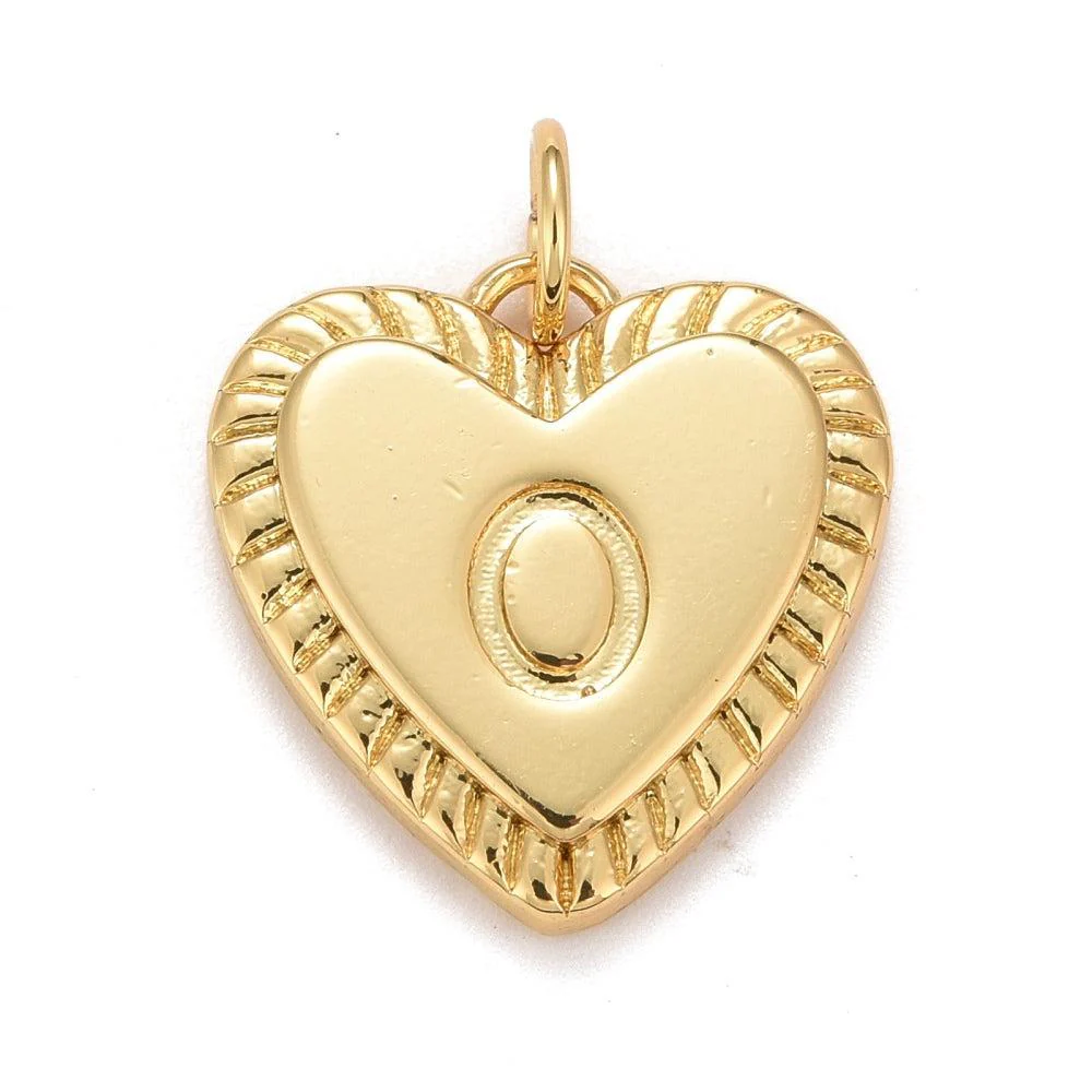 Bedel 18K goud alfabet "kies je letter" letter hartje 16mm - Image 16