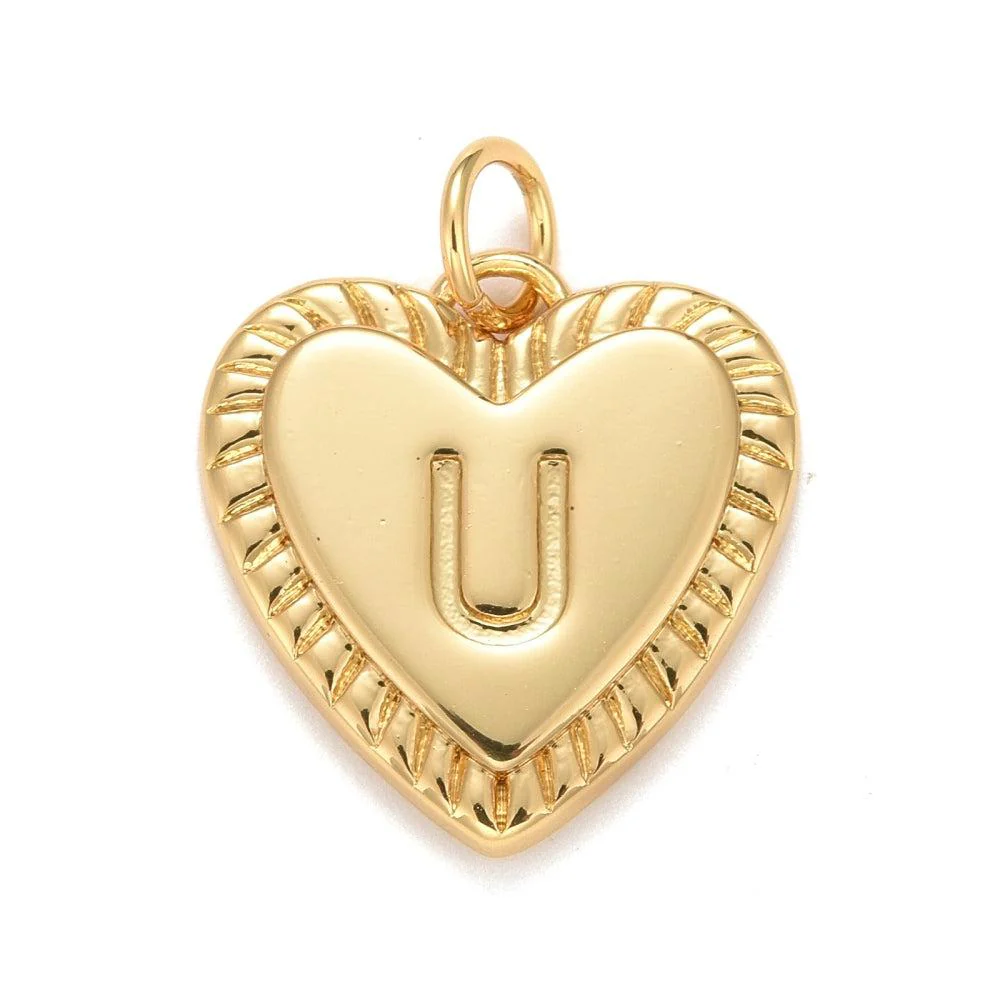Bedel 18K goud alfabet "kies je letter" letter hartje 16mm - Image 23