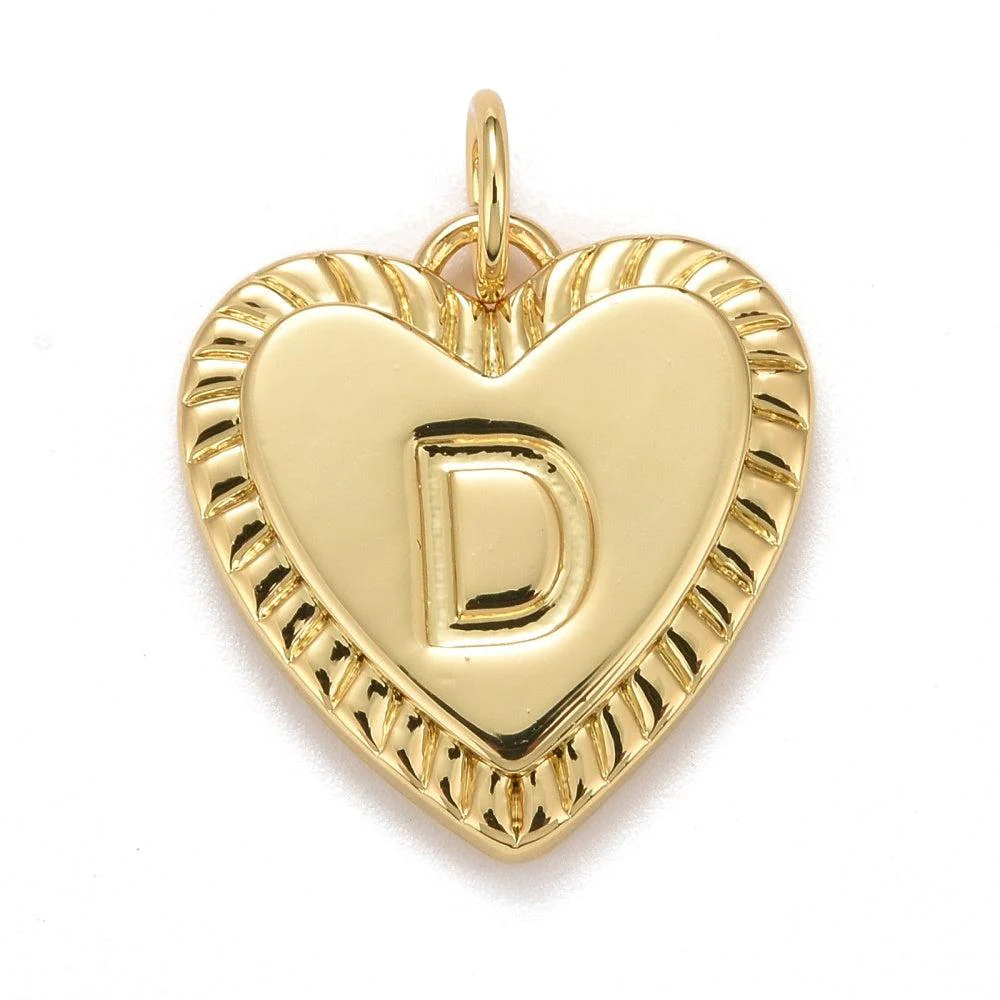 Bedel 18K goud alfabet "kies je letter" letter hartje 16mm - Image 6