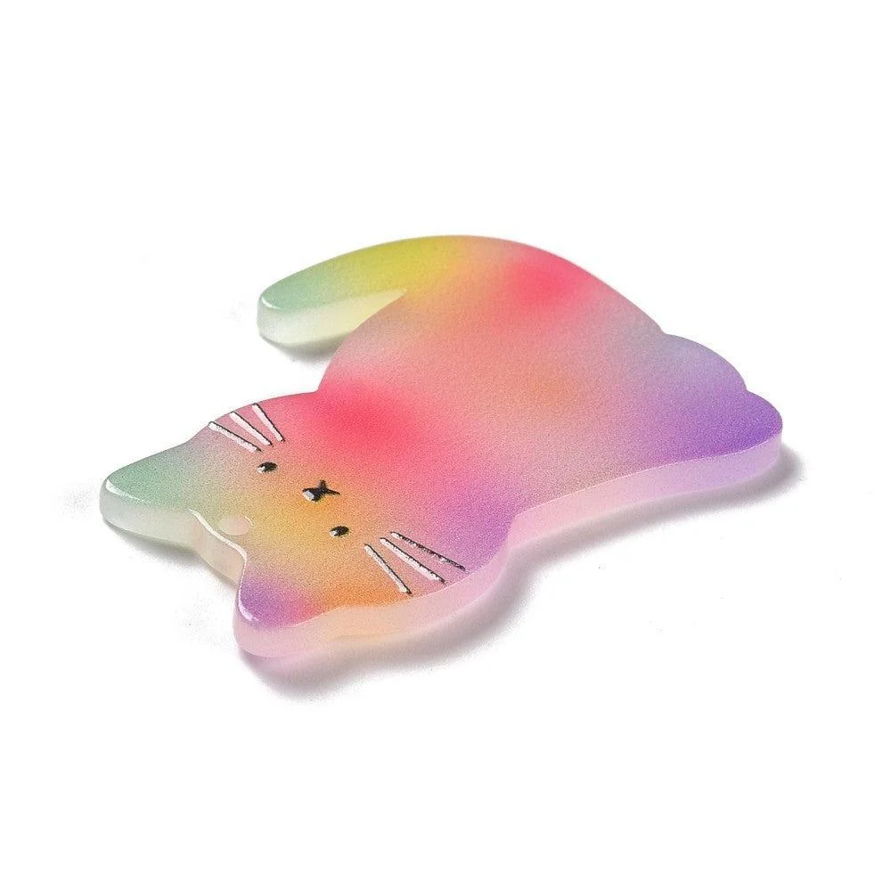 Bedel acryl Kat Multicolor 38mm - per stuk - Image 3