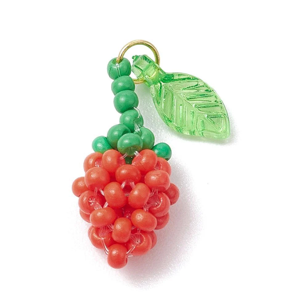 Bedel beads aardbei RVS 18K Goud 18mm - per stuk