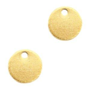 Bedel glad muntje Goud DQ 8mm