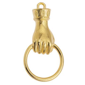Bedel Hand met ring Goud 24K DQ 17x33mm