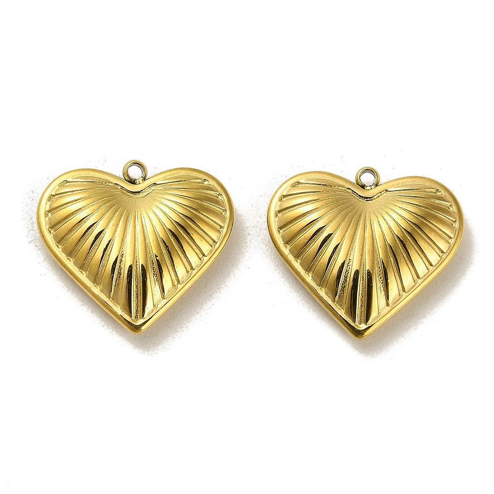 Bedel hart 14K goud 18x19mm- per stuk