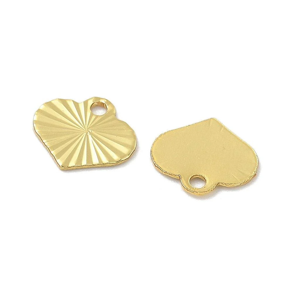 Bedel hart 18K Gold plated  7mm - per stuk - Image 2