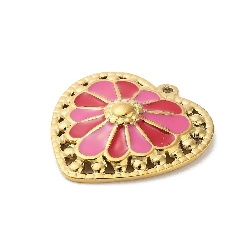 Bedel Hart RVS Goud / Roze 28mm - per stuk - Image 2