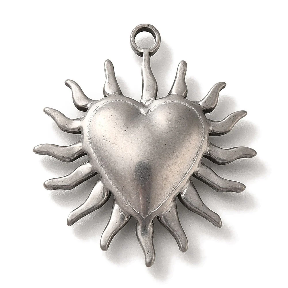 Bedel hart stralen RVS zilver 27mm - per stuk