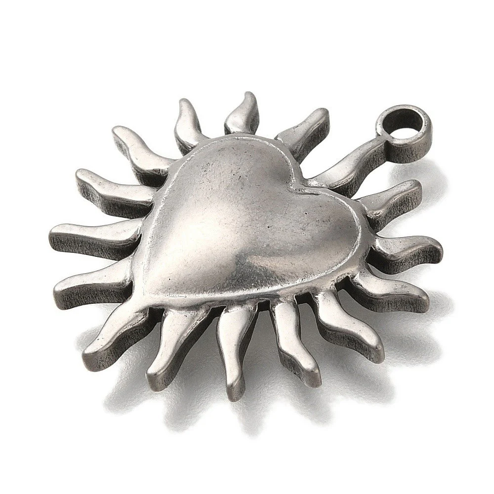 Bedel hart stralen RVS zilver 27mm - per stuk - Image 2