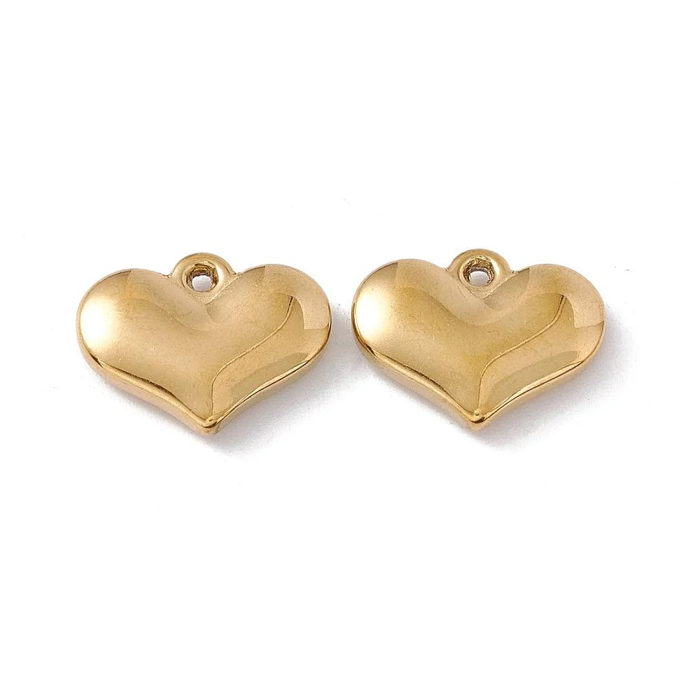 Bedel hart Stainless steel 18k Goud 12mm
