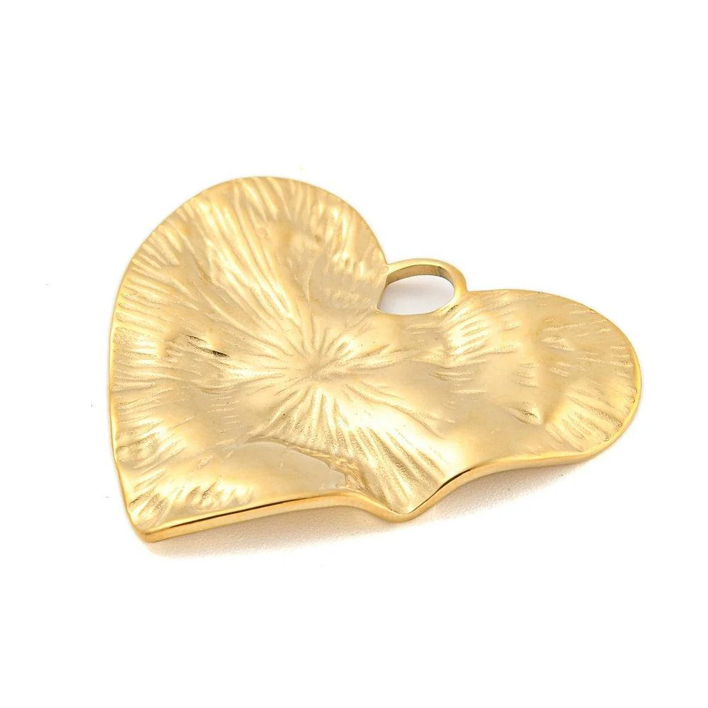Bedel Hart XL 14K RVS goud 36mm - per stuk - Image 2