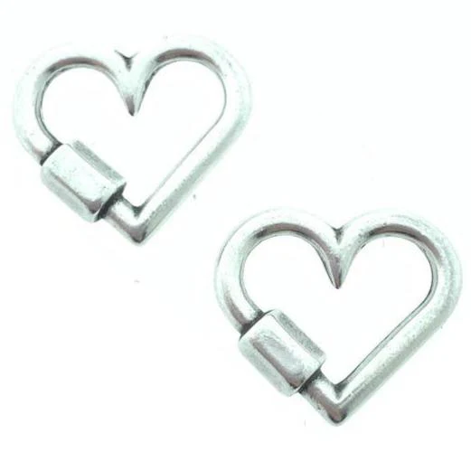 Bedel hart Zilver DQ 19x16mm