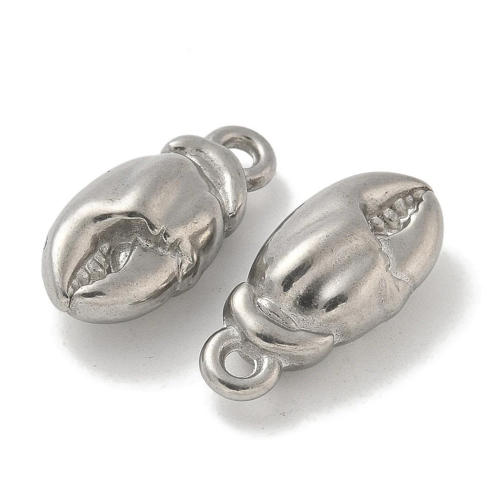 Bedel Kreeftenschaar RVS zilver 21x9mm - per stuk - Image 2