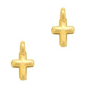 Bedel kruisje Goud DQ 8x5mm