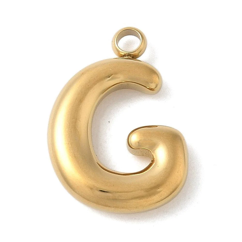 Bedel letter alfabet A-Z RVS goud ±17mm - per stuk - Image 11