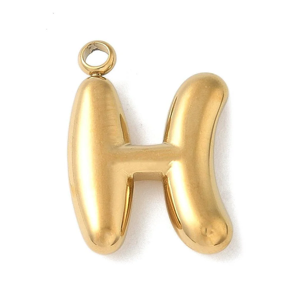 Bedel letter alfabet A-Z RVS goud ±17mm - per stuk - Image 12