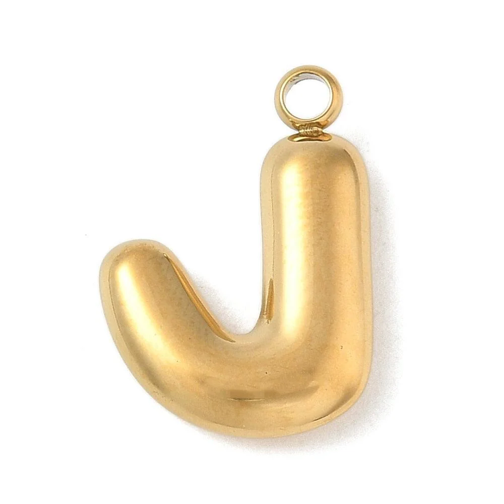 Bedel letter alfabet A-Z RVS goud ±17mm - per stuk - Image 13