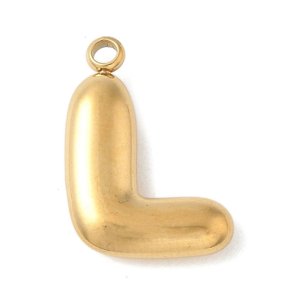 Bedel letter alfabet A-Z RVS goud ±17mm - per stuk - Image 14