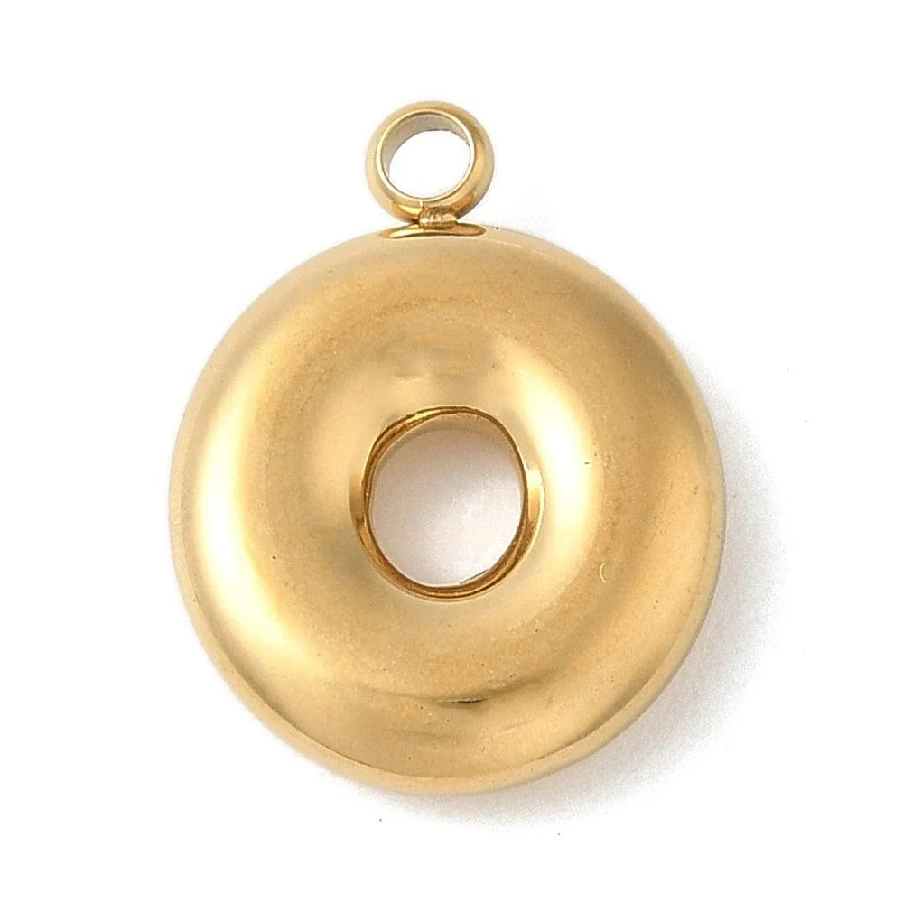 Bedel letter alfabet A-Z RVS goud ±17mm - per stuk - Image 18