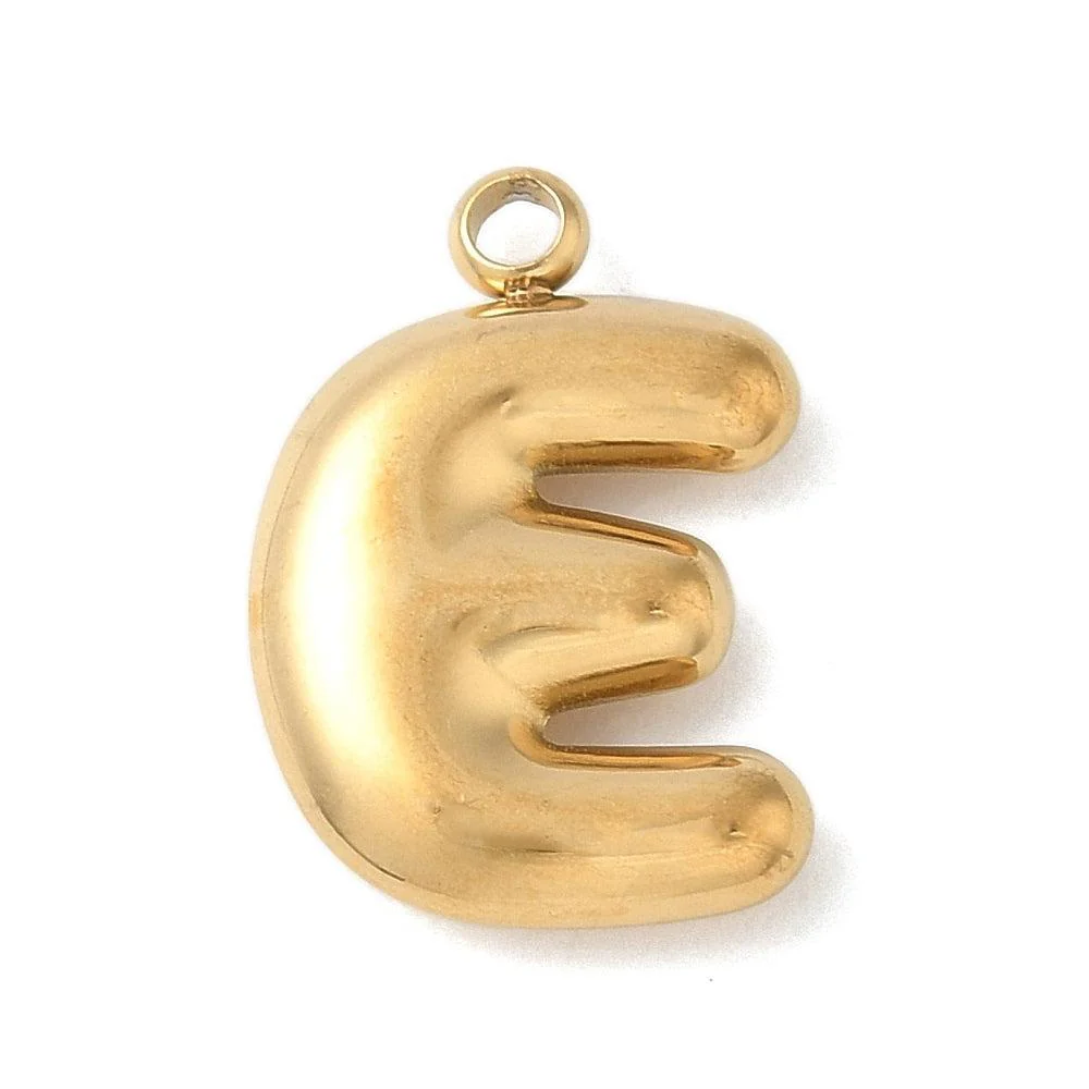 Bedel letter alfabet A-Z RVS goud ±17mm - per stuk - Image 9