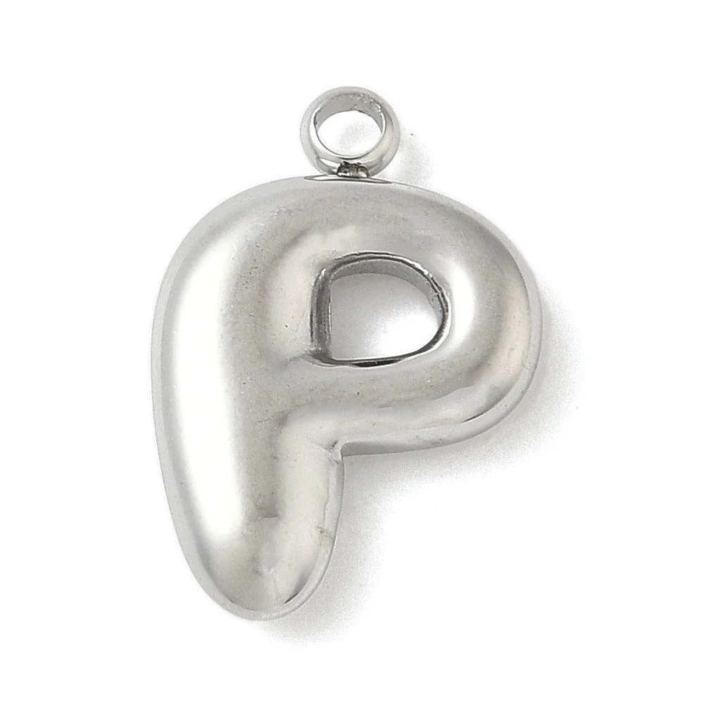 Bedel letter alfabet A-Z RVS zilver ±17mm - per stuk - Image 14