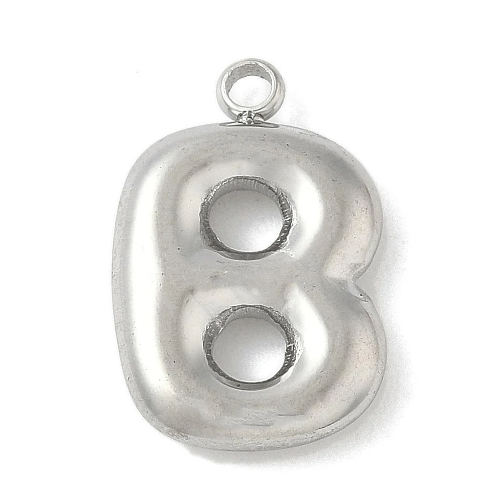 Bedel letter alfabet A-Z RVS zilver ±17mm - per stuk - Image 15